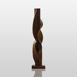 PREMIER Abstract Twisted Bronze Sculpture with Minimalist Vertical Design Suitable for Outdoor Walkways or Modern Courtyards PSB-160-Bronze Sculpture-PREMIER SCULPTURE