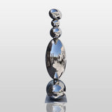 PREMIER Abstract Zen Pebble Sculpture with Polished Stainless Steel Stacked Form for Luxury Villas and Modern Outdoor Spaces PSSS-167-Stainless Steel Sculpture-PREMIER SCULPTURE