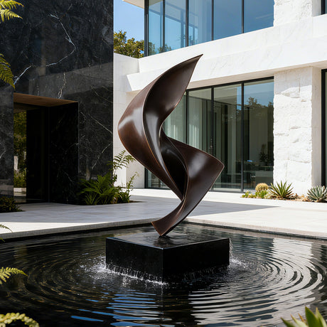 PREMIER Bronze Abstract Sculpture in Modern Design for Gardens, Entrances and Hotels PSB-124-Bronze Sculpture-PREMIER SCULPTURE