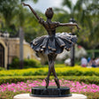PREMIER Bronze Ballerina Sculpture with Classic Tutu Design for Gardens and Courtyards PSB-131-Bronze Sculpture-PREMIER SCULPTURE