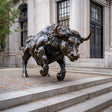 PREMIER Bronze Bull Statue with Dynamic Stance for Commercial Plazas and Estate Entrances PSB-128-Bronze Sculpture-PREMIER SCULPTURE