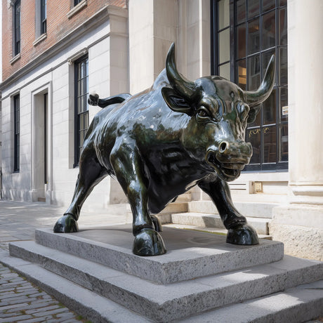 PREMIER Bronze Bull Statue with Realistic Design for Hotels, Corporate Entrances and Public Plazas PSB-129-Bronze Sculpture-PREMIER SCULPTURE