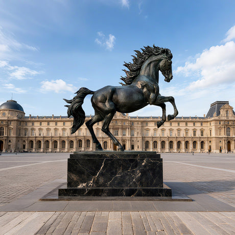 PREMIER Majestic Bronze Horse Sculpture with Timeless Monument for Public Squares, cultural landmarks and Luxury Estates PSB-100-Bronze Sculpture-PREMIER SCULPTURE