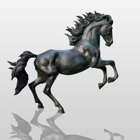 PREMIER Majestic Bronze Horse Sculpture with Timeless Monument for Public Squares, cultural landmarks and Luxury Estates PSB-100-Bronze Sculpture-PREMIER SCULPTURE
