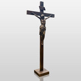 PREMIER Bronze Jesus Crucifix Statue with Sacred Design for Churches, Chapels & Prayer Rooms PSB-136-Bronze Sculpture-PREMIER SCULPTURE