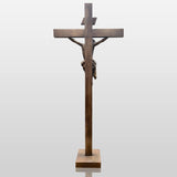 PREMIER Bronze Jesus Crucifix Statue with Sacred Design for Churches, Chapels & Prayer Rooms PSB-136-Bronze Sculpture-PREMIER SCULPTURE