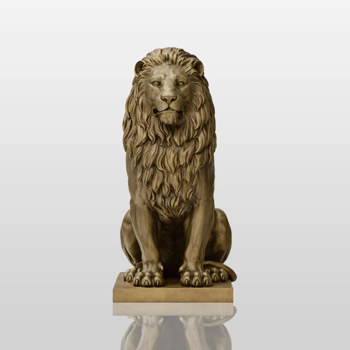 PREMIER Bronze Lion Sculpture in Majestic Form for Entrances, Gardens, and Estate Gates PSB-113-Bronze Sculpture-PREMIER SCULPTURE