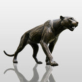 PREMIER Bronze Panther Sculpture with Dynamic Design for Entrances, Gardens & Courtyards PSB-137-Bronze Sculpture-PREMIER SCULPTURE
