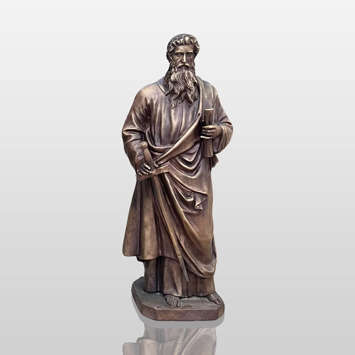 PREMIER Bronze Saint Paul Sculpture for Churches and Religious Landmarks PSB-121-Bronze Sculpture-PREMIER SCULPTURE