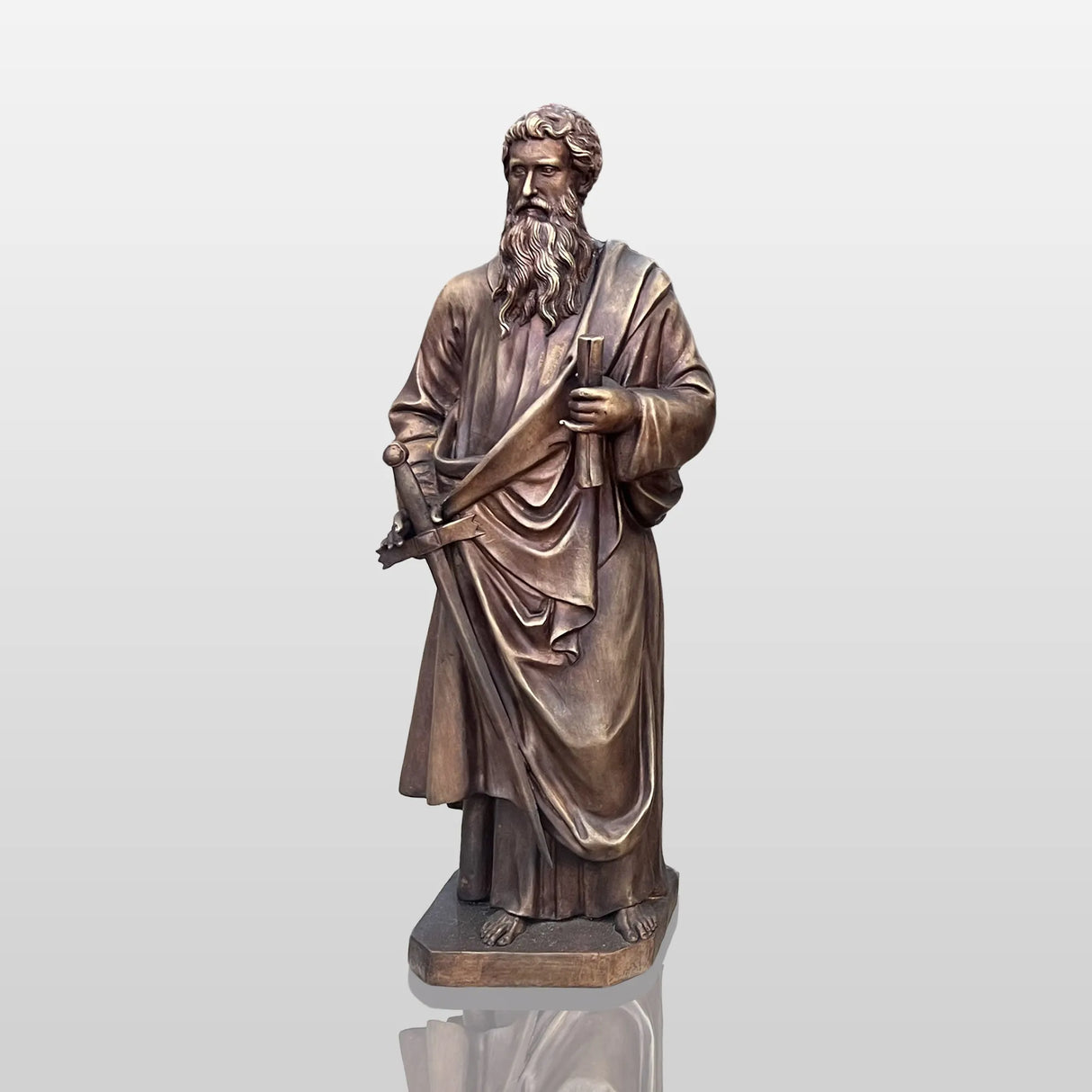 PREMIER Bronze Saint Paul Sculpture for Churches and Religious Landmarks PSB-121-Bronze Sculpture-PREMIER SCULPTURE