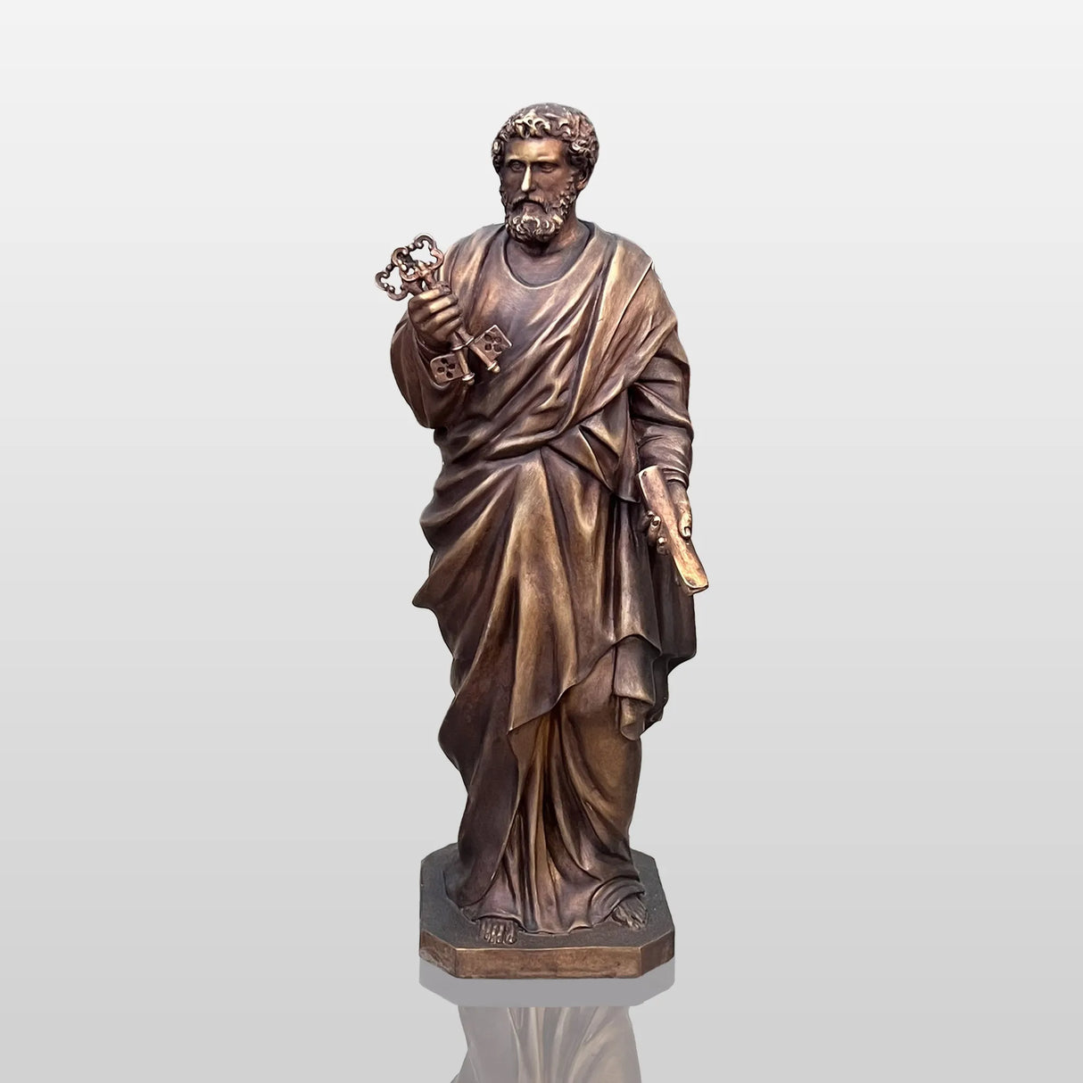PREMIER Bronze Saint Peter Sculpture for Churches and Historic Sites PSB-125-Bronze Sculpture-PREMIER SCULPTURE