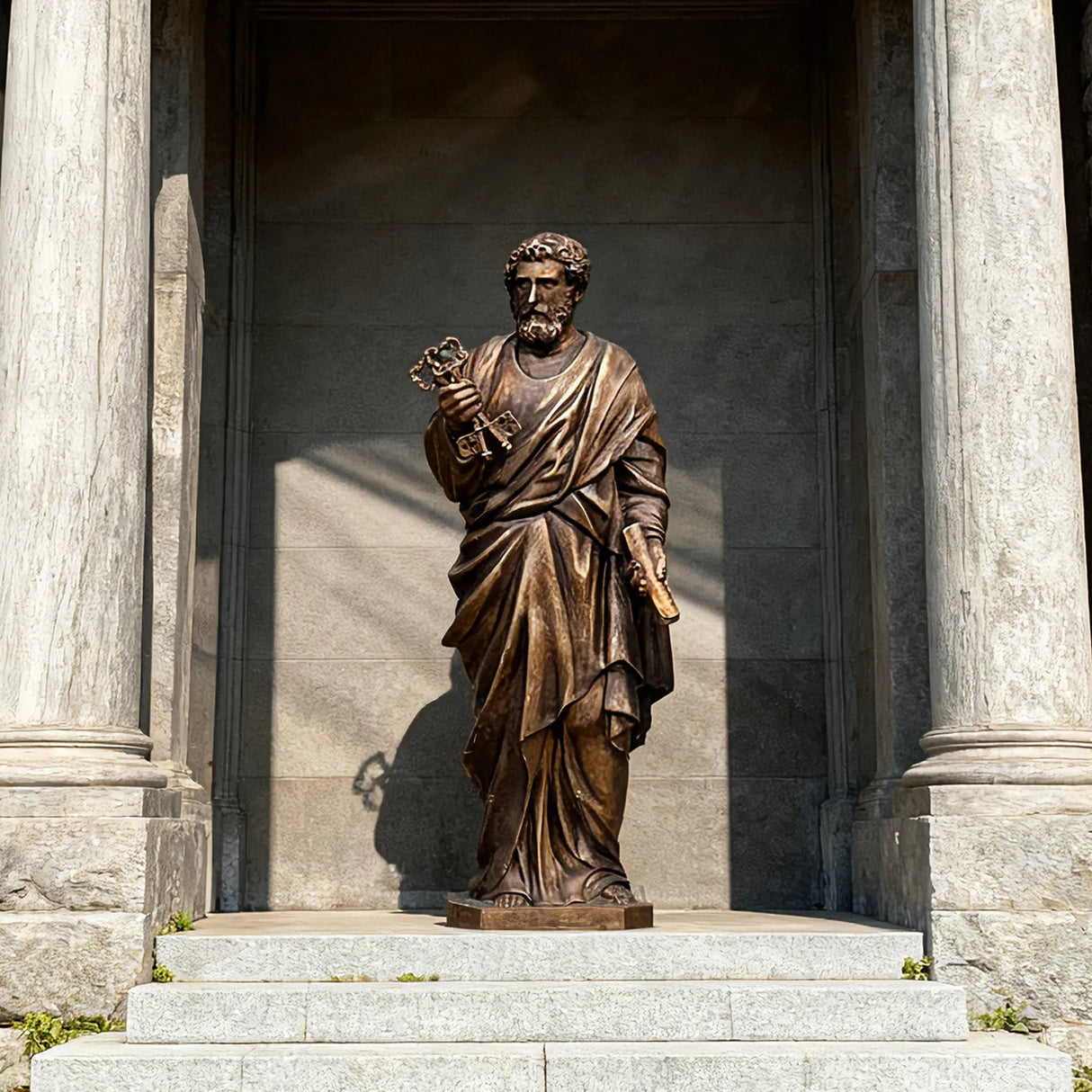 PREMIER Bronze Saint Peter Sculpture for Churches and Historic Sites PSB-125-Bronze Sculpture-PREMIER SCULPTURE