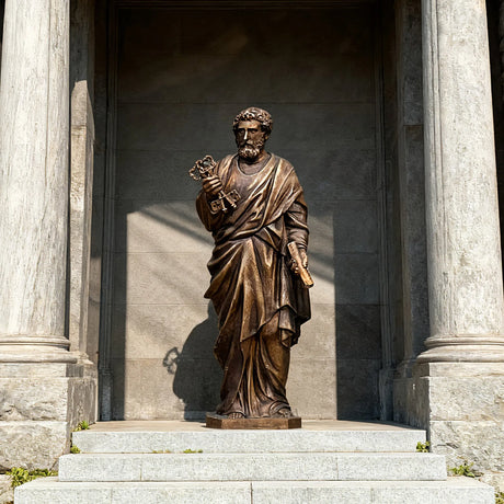 PREMIER Bronze Saint Peter Sculpture for Churches and Historic Sites PSB-125-Bronze Sculpture-PREMIER SCULPTURE