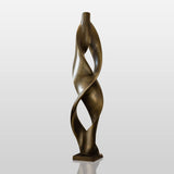 PREMIER Bronze Sculpture with Twisted Column Design for Living Rooms and Interior Corners PSB-130-Bronze Sculpture-PREMIER SCULPTURE