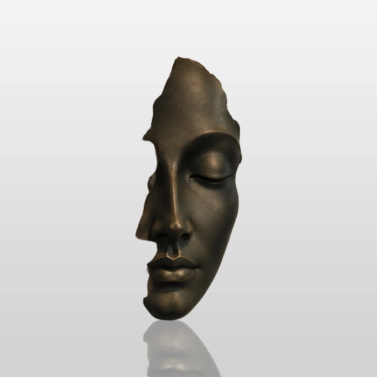PREMIER Bronze Wall Mask Sculpture for Staircases, Entryways, Living Rooms, Offices or Double Height Foyers PSB-185-Bronze Sculpture-PREMIER SCULPTURE