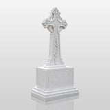 PREMIER Celtic Cross Marble Tombstone for Memorial Park, Catholic Graveyard or Burial Grounds PSM-185-Marble sculpture-PREMIER SCULPTURE