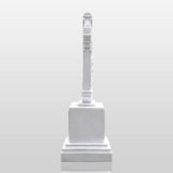 PREMIER Celtic Cross Marble Tombstone for Memorial Park, Catholic Graveyard or Burial Grounds PSM-185-Marble sculpture-PREMIER SCULPTURE