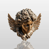 PREMIER Classic Angel Wall Sculpture in Bronze for Courtyards, Villa Entrances, Garden Patios or Pathways PSB-177-Bronze Sculpture-PREMIER SCULPTURE