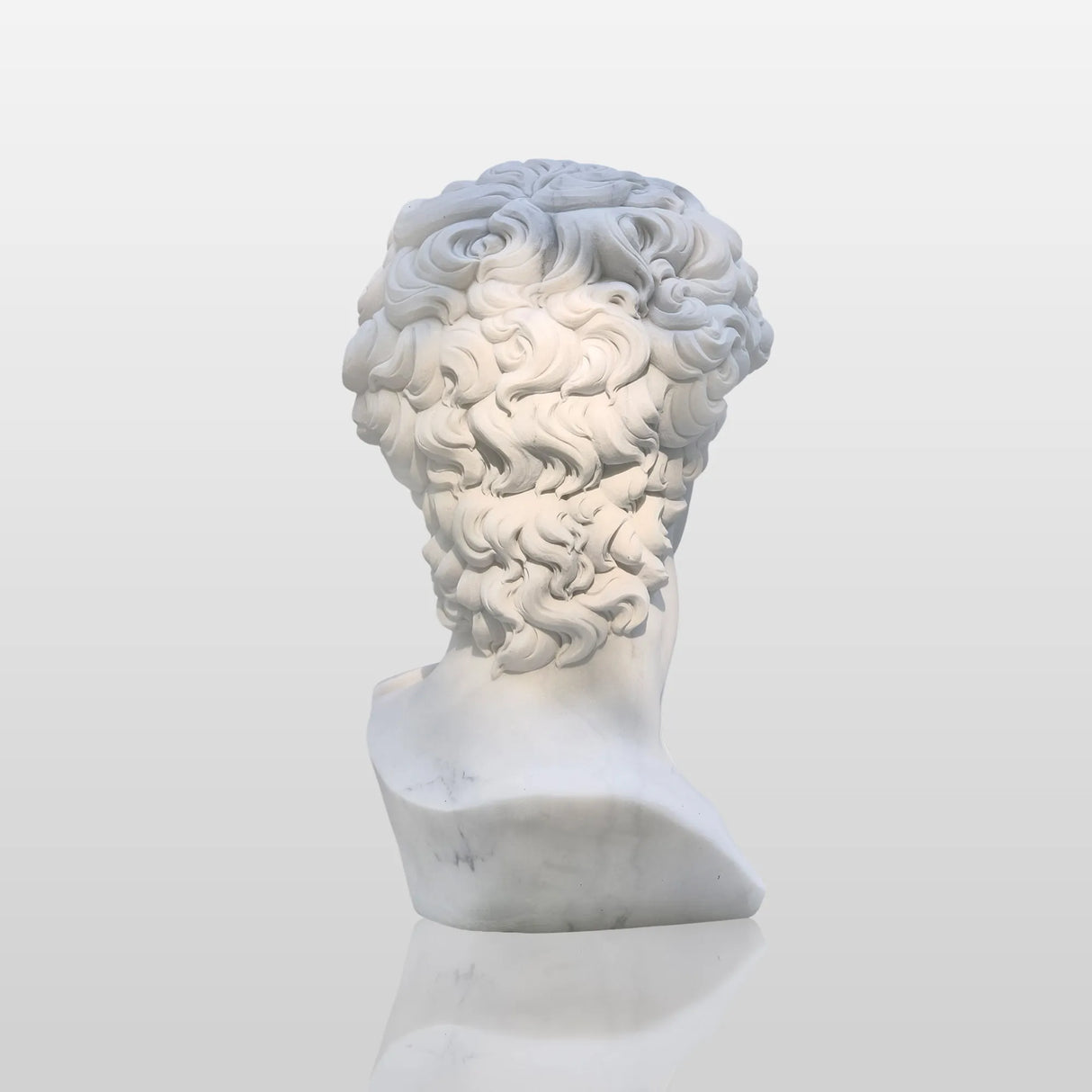 PREMIER Classic David Statue Bust Renowned Michelangelo-Inspired Sculpture for Home or Office PSTTM-009-Marble sculpture-PREMIER SCULPTURE