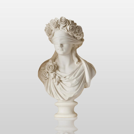 PREMIER Classic Marble Bust Statue with Graceful Female Design for Salons, Entryways and Living Rooms PSM-125-Marble sculpture-PREMIER SCULPTURE