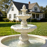 PREMIER Classic Marble Fountain for Villa Courtyards, Luxury Gardens and Front Yard Landscapes PSFM-015-Marble sculpture-PREMIER SCULPTURE
