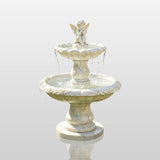 PREMIER Classic Marble Fountain with Cute Angel Design for Backyard Lawns, Gardens, Courtyards or Relaxation Areas PSFM-013-Marble sculpture-PREMIER SCULPTURE