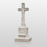 PREMIER Classic Marble Tombstone Sculpture with Cross Design for Cemeteries, Church Gardens or Memorial Areas PSM-118-Marble sculpture-PREMIER SCULPTURE