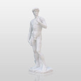 PREMIER Classic White Marble David Sculpture Handcrafted Art Replica Statue of David PSM-030-Marble sculpture-PREMIER SCULPTURE