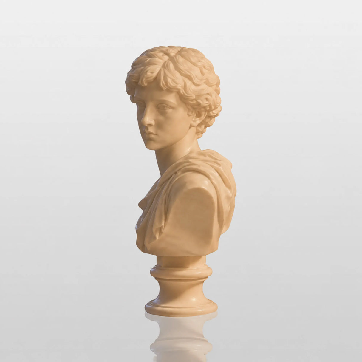PREMIER Classic White Marble Male Bust Statue for Study Desk, Writing Desk or Office Table PSM-172-Marble sculpture-PREMIER SCULPTURE