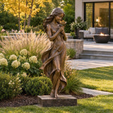 PREMIER Classical Bronze Lady Sculpture for Backyard, Villa Yard or Estate Grounds PSB-291-Bronze Sculpture-PREMIER SCULPTURE