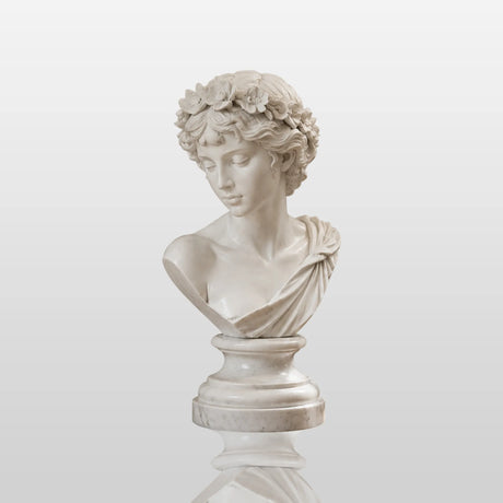 PREMIER Classical Marble Bust Statue for Console Table, Window Sill or Bar Counter PSM-216-Marble sculpture-PREMIER SCULPTURE