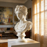 PREMIER Classical Marble Bust with Refined Facial Details for Luxury Interiors and Art Spaces PSM-092-Marble sculpture-PREMIER SCULPTURE