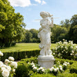 PREMIER Classical Marble Sculpture with Flute Lady Design for Gardens, Villas, and Classical Courtyards PSM-083-Marble sculpture-PREMIER SCULPTURE