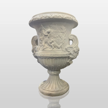 PREMIER Classical and Beautiful Marble Sculpture with Classical Flowerpot Style Suitable for Porches, Gardens or Courtyards PSM-107-Marble sculpture-PREMIER SCULPTURE