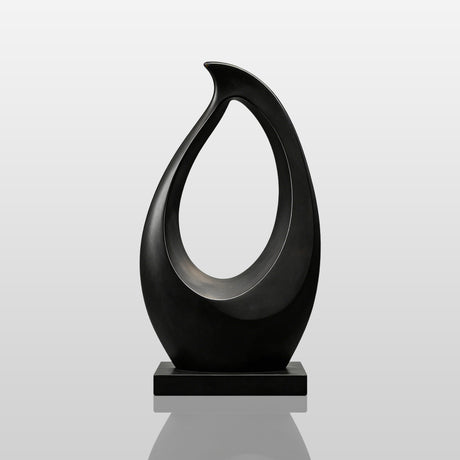 PREMIER Contemporary Indoor Bronze Sculpture in Curved Hollow Form with Minimalist Design for Modern Spaces PSB-133-Bronze Sculpture-PREMIER SCULPTURE
