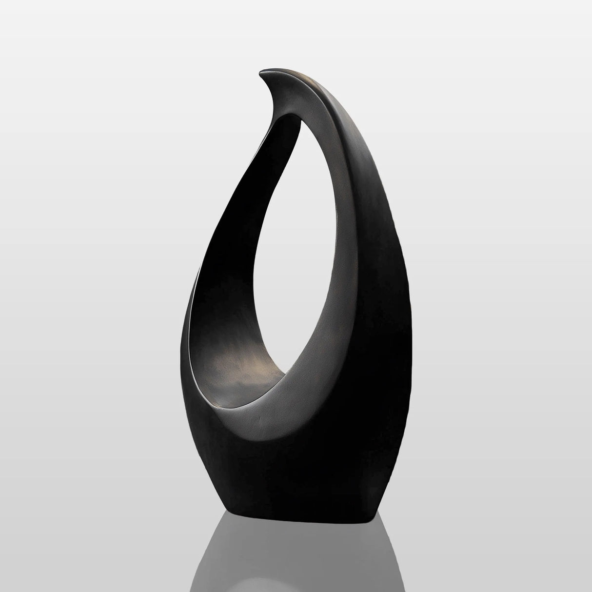 PREMIER Contemporary Indoor Bronze Sculpture in Curved Hollow Form with Minimalist Design for Modern Spaces PSB-133-Bronze Sculpture-PREMIER SCULPTURE