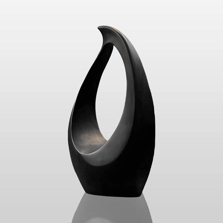 PREMIER Contemporary Indoor Bronze Sculpture in Curved Hollow Form with Minimalist Design for Modern Spaces PSB-133-Bronze Sculpture-PREMIER SCULPTURE