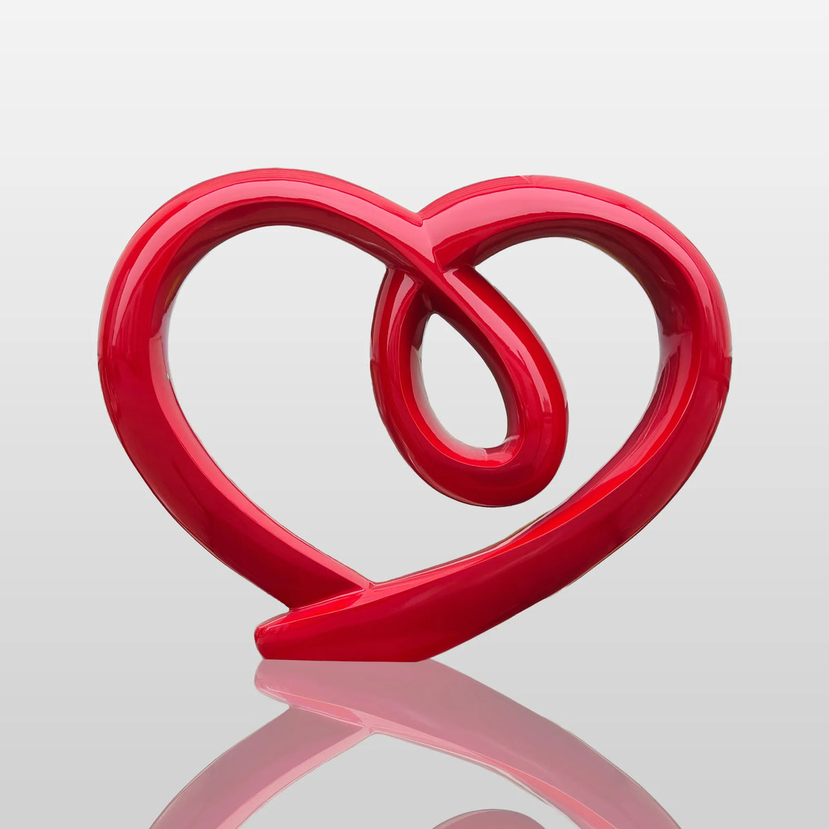 PREMIER Contemporary Red Heart Sculpture for Modern Gardens, Villas, and Outdoor Art Spaces PSSS-183-Stainless Steel Sculpture-PREMIER SCULPTURE