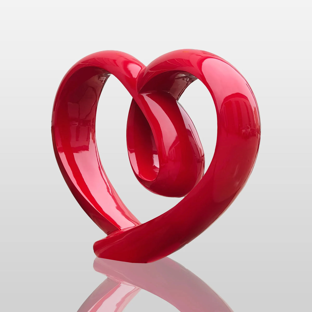 PREMIER Contemporary Red Heart Sculpture for Modern Gardens, Villas, and Outdoor Art Spaces PSSS-183-Stainless Steel Sculpture-PREMIER SCULPTURE