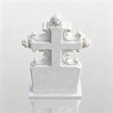PREMIER Cross Marble Tombstone for Churchyard, Family Mausoleum, Funeral Park or Memorial Garden PSM-177-Marble sculpture-PREMIER SCULPTURE