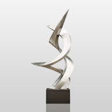 PREMIER Dynamic Twist Stainless Steel Sculpture for Luxury Hotels and Commercial Landscapes PSSS-131-Stainless Steel Sculpture-PREMIER SCULPTURE