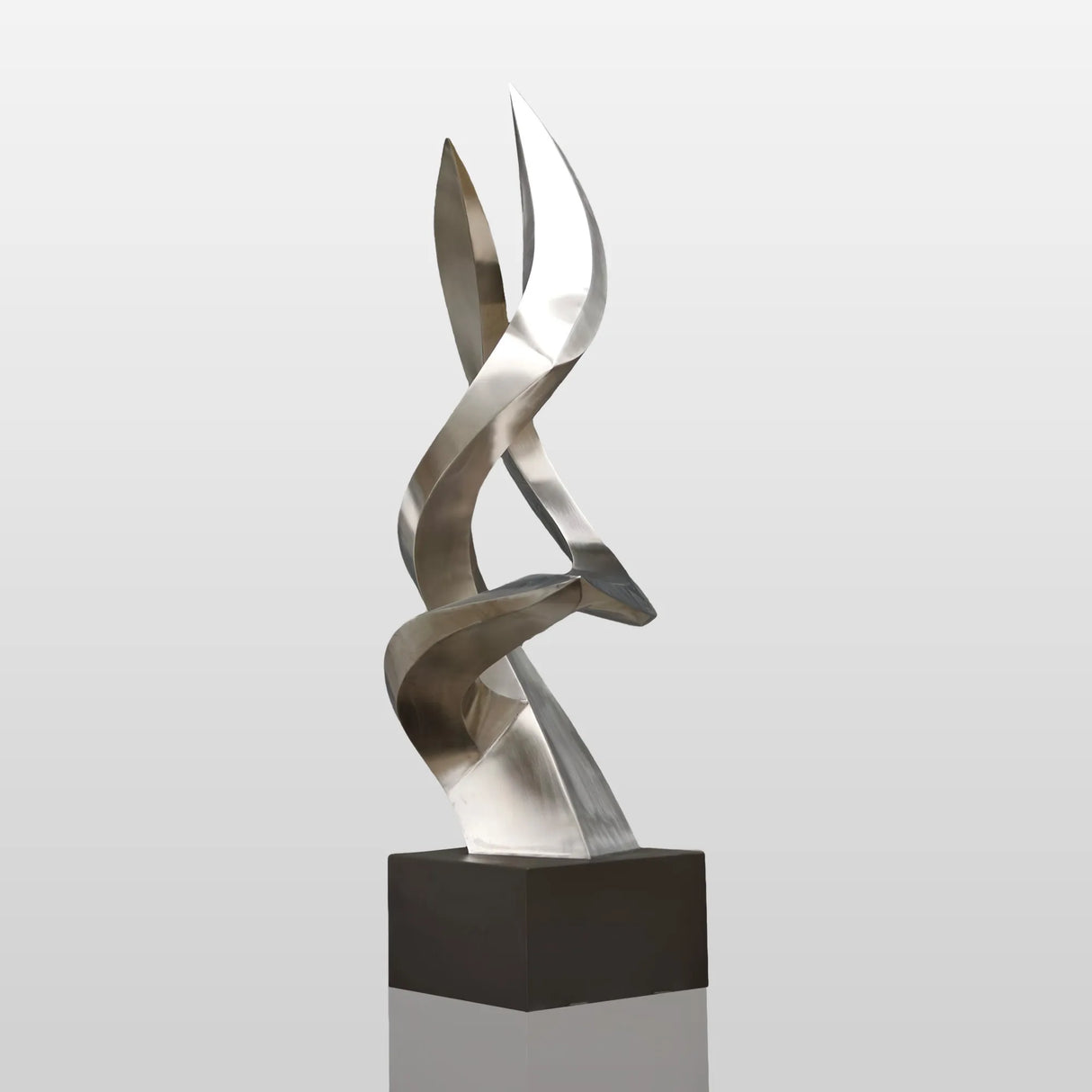 PREMIER Dynamic Twist Stainless Steel Sculpture for Luxury Hotels and Commercial Landscapes PSSS-131-Stainless Steel Sculpture-PREMIER SCULPTURE