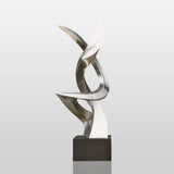 PREMIER Dynamic Twist Stainless Steel Sculpture for Luxury Hotels and Commercial Landscapes PSSS-131-Stainless Steel Sculpture-PREMIER SCULPTURE