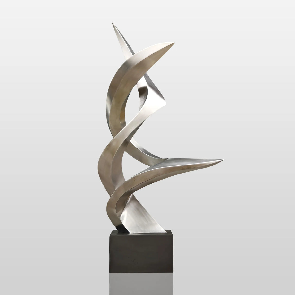 PREMIER Dynamic Twist Stainless Steel Sculpture for Luxury Hotels and Commercial Landscapes PSSS-131-Stainless Steel Sculpture-PREMIER SCULPTURE