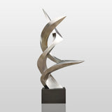 PREMIER Dynamic Twist Stainless Steel Sculpture for Luxury Hotels and Commercial Landscapes PSSS-131-Stainless Steel Sculpture-PREMIER SCULPTURE