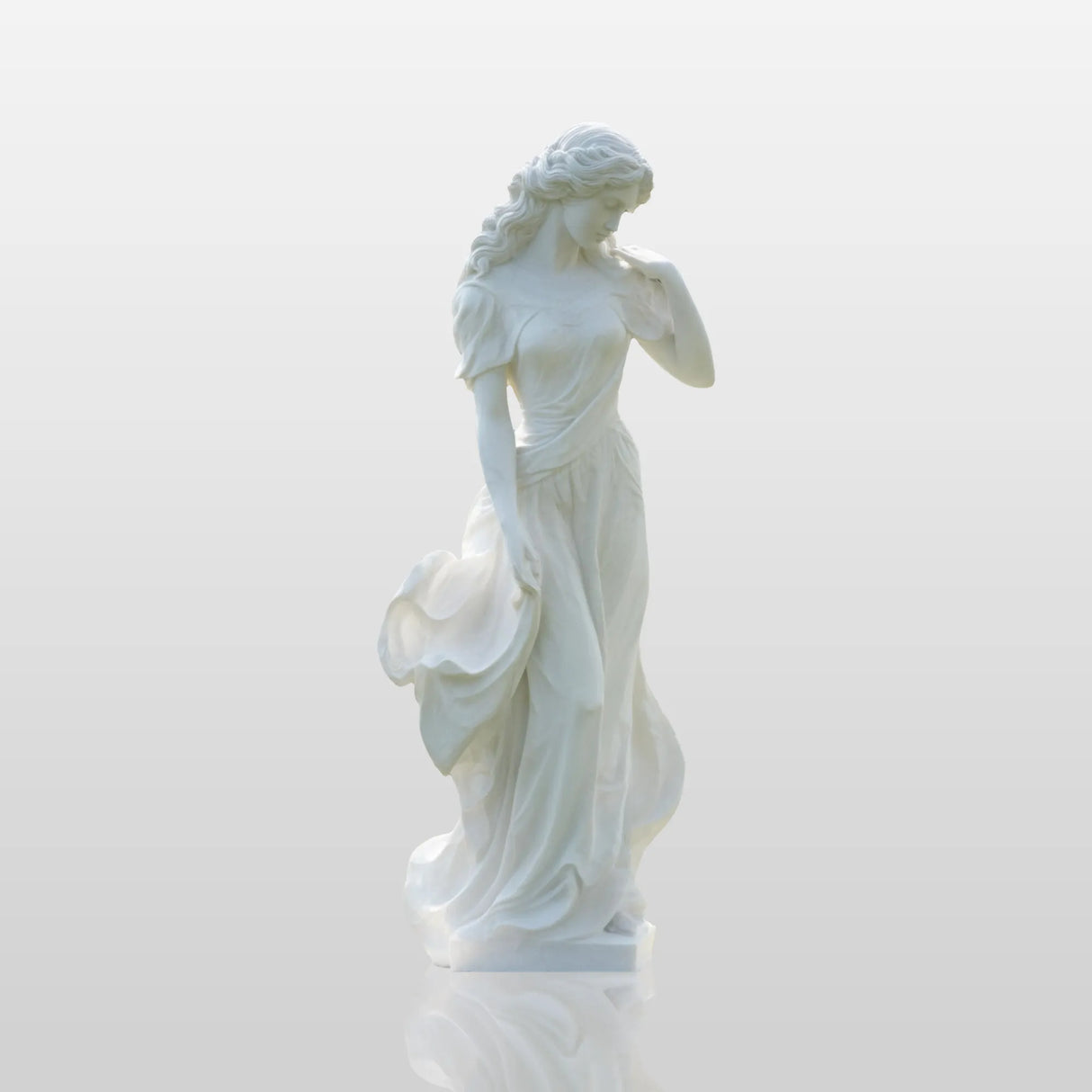 PREMIER Elegant Marble Figurative Sculpture with Classic Design for Gardens, Villas, Parks or Church Grounds PSM-123-Marble sculpture-PREMIER SCULPTURE