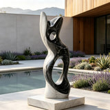 PREMIER Fiberglass Sculpture with Dual Tone Twist Design for Pool Patio, Front Yard or Hotel Hobby PSF-040-Fiberglass Sculpture-PREMIER SCULPTURE