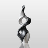 PREMIER Fiberglass Sculpture with Dual Tone Twist Design for Stair Hall, Living Room or Sunroom PSF-042-Fiberglass Sculpture-PREMIER SCULPTURE