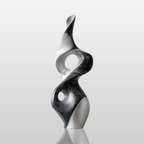 PREMIER Fiberglass Sculpture with Dual Tone Twist Design for Stair Hall, Living Room or Sunroom PSF-042-Fiberglass Sculpture-PREMIER SCULPTURE