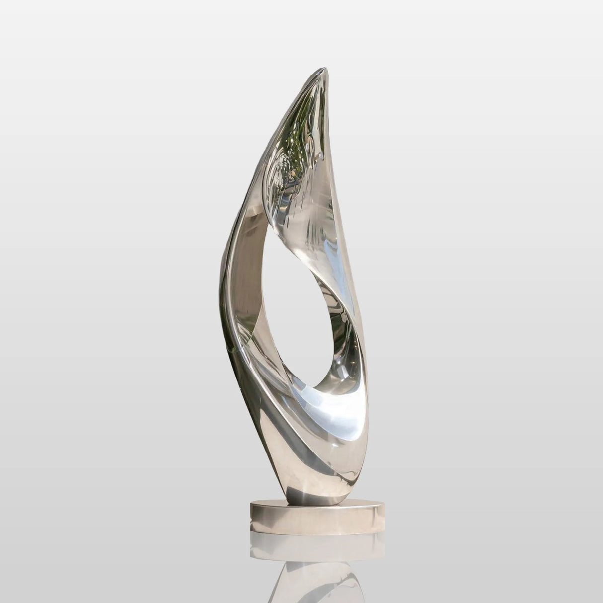 PREMIER Flowing Wave Stainless Steel Sculpture with Modern and Minimalist Style Ideal for Poolside or Resort Areas, Villas PSSS-233-Stainless Steel Sculpture-PREMIER SCULPTURE